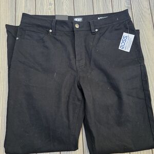 DKNY Men's Stanton Slim Fit Black Jeans